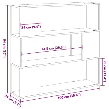 vidaXL Σετ επίπλου τηλεόρασης 100x24x94cm Μαύρη Οξυά