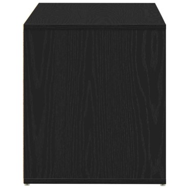 vidaXL Παγκάκι Χαλωρίου Μαύρη Οξυά 80x40x45cm Επεξεργασμένο Ξύλο 1 τεμ.