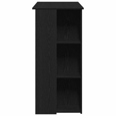 vidaXL Τραπέζι μπαρ 102x50x103,5cm Επεξεργασμένο Ξύλο Μαύρη Οξυά 1 τεμ.