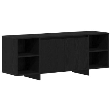 vidaXL Ντουλάπι TV 130x35x50cm Μαύρη Δρυς Επεξεργασμένο Ξύλο