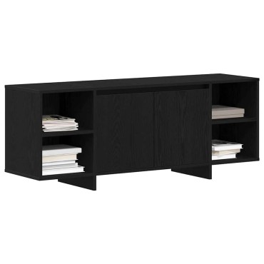 vidaXL Ντουλάπι TV 130x35x50cm Μαύρη Δρυς Επεξεργασμένο Ξύλο