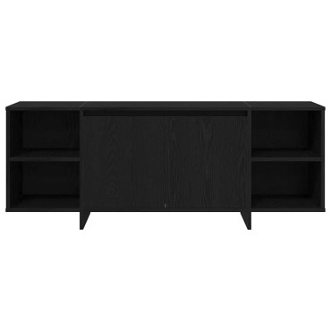 vidaXL Ντουλάπι TV 130x35x50cm Μαύρη Δρυς Επεξεργασμένο Ξύλο