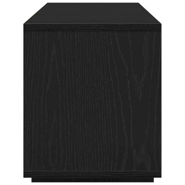 vidaXL Ντουλάπι TV 130x35x50cm Μαύρη Δρυς Επεξεργασμένο Ξύλο