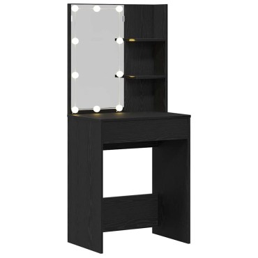 vidaXL Τραπέζι περιποίησης Μαύρη Οξυά 60x40x140cm