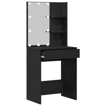 vidaXL Τραπέζι περιποίησης Μαύρη Οξυά 60x40x140cm