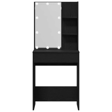 vidaXL Τραπέζι περιποίησης Μαύρη Οξυά 60x40x140cm
