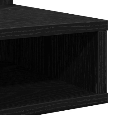 vidaXL Ντουλάπα Καθρέφτη Μαύρη Οξυά 90x31,5x62cm 1 τεμ.