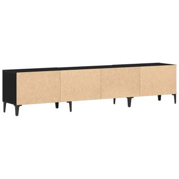 vidaXL Ντουλάπι TV 180x31,5x40cm Μαύρη Οξυά Επεξεργασμένο Ξύλο