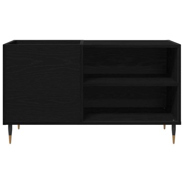 vidaXL Ντουλάπι δίσκων βινυλίου Μαύρη Οξυά 85x38x48 εκ 1 τεμ.