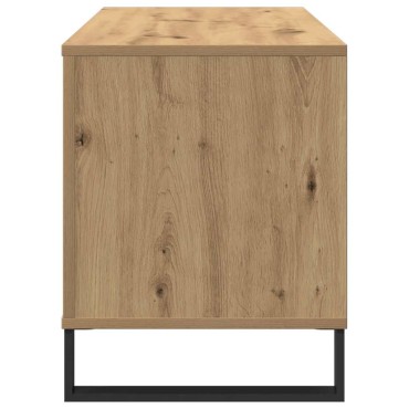 vidaXL Ντουλάπι δίσκων βινυλίου artisan δρυς 100x38x48cm 1 τεμ.
