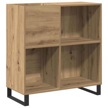 vidaXL Ντουλάπι δίσκων βινυλίου artisan δρυς 84,5x38x89 εκ 1 τεμ.