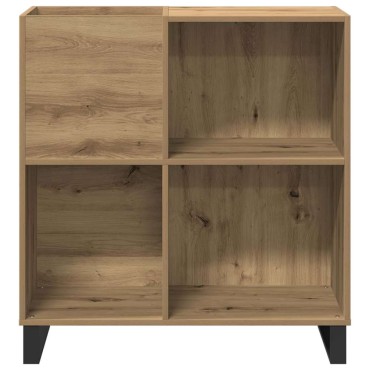 vidaXL Ντουλάπι δίσκων βινυλίου artisan δρυς 84,5x38x89 εκ 1 τεμ.