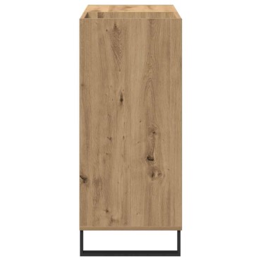 vidaXL Ντουλάπι δίσκων βινυλίου artisan δρυς 84,5x38x89 εκ 1 τεμ.