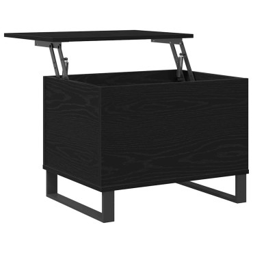 vidaXL Τραπεζάκι σαλονιού Μαύρη Δρυς 60x44,5x45 εκ 1 τεμ.