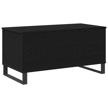 vidaXL Τραπεζάκι σαλονιού Μαύρη Οξυά 90x44,5x45cm 1 τεμ.