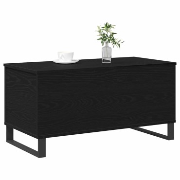 vidaXL Τραπεζάκι σαλονιού Μαύρη Οξυά 90x44,5x45cm 1 τεμ.