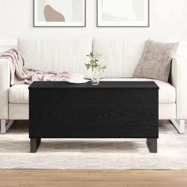 vidaXL Τραπεζάκι σαλονιού Μαύρη Οξυά 90x44,5x45cm 1 τεμ.