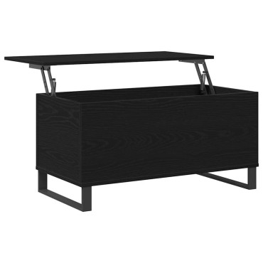vidaXL Τραπεζάκι σαλονιού Μαύρη Οξυά 90x44,5x45cm 1 τεμ.