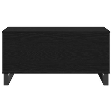 vidaXL Τραπεζάκι σαλονιού Μαύρη Οξυά 90x44,5x45cm 1 τεμ.