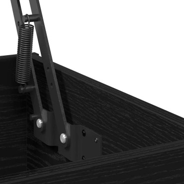 vidaXL Τραπεζάκι σαλονιού Μαύρη Οξυά 90x44,5x45cm 1 τεμ.