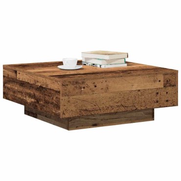 vidaXL Τραπεζάκι σαλονιού Παλιό Ξύλο 80x80x31cm 1 τεμ.
