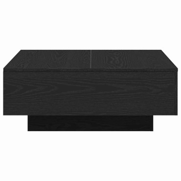 vidaXL Τραπεζάκι σαλονιού Μαύρη Οξυά 80x80x31cm 1 τεμ.
