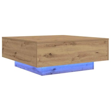 vidaXL Artisan Δρυς 80x80x31cm Επεξεργασμένο Ξύλο
