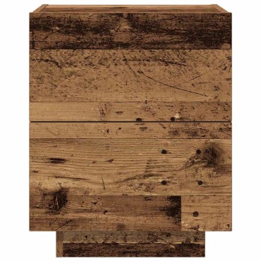 vidaXL Κομοδίνο Παλιό ξύλο 45x40x55cm Επεξεργασμένο Ξύλο 1 τεμ.