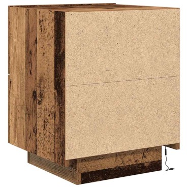 vidaXL Κομοδίνο Παλιό ξύλο 45x40x55cm Επεξεργασμένο Ξύλο 1 τεμ.
