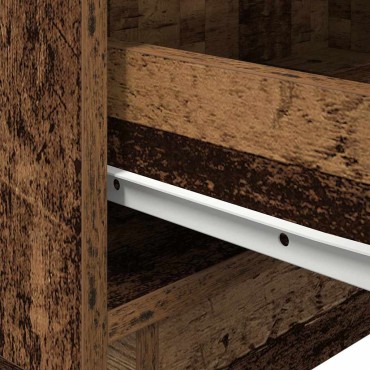 vidaXL Κομοδίνο Παλιό ξύλο 45x40x55cm Επεξεργασμένο Ξύλο 1 τεμ.
