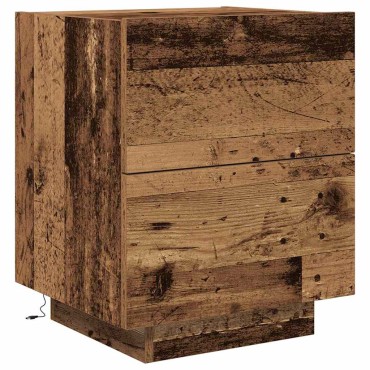 vidaXL Κομοδίνο 2 τεμ. Παλιό ξύλο 45x40x55cm Επεξεργασμένο Ξύλο