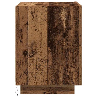 vidaXL Κομοδίνο 2 τεμ. Παλιό ξύλο 45x40x55cm Επεξεργασμένο Ξύλο
