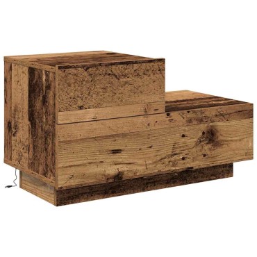 vidaXL Κομοδίνο Παλιό ξύλο 70x36x40,5cm Επεξεργασμένο Ξύλο 1 τεμ.