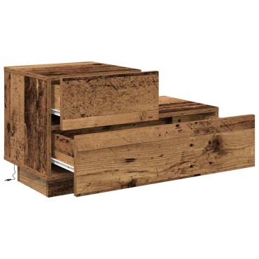 vidaXL Κομοδίνο Παλιό ξύλο 70x36x40,5cm Επεξεργασμένο Ξύλο 1 τεμ.
