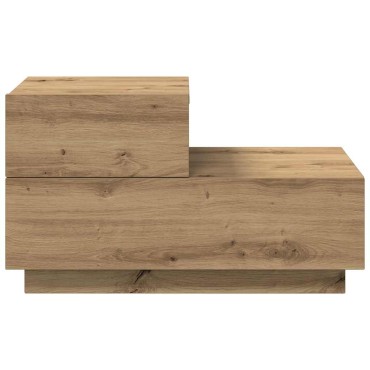 vidaXL Κομοδίνο Artisan Oak 70x36x40,5cm Επεξεργασμένο Ξύλο 1 τεμ.
