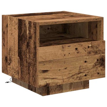 vidaXL Κομοδίνο Παλιό ξύλο 40x39x37cm Επεξεργασμένο Ξύλο 1 τεμ.