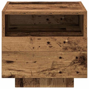 vidaXL Κομοδίνο Παλιό ξύλο 40x39x37cm Επεξεργασμένο Ξύλο 1 τεμ.