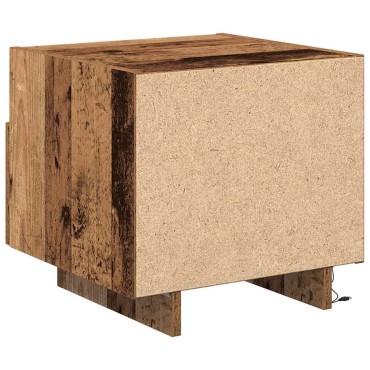 vidaXL Κομοδίνο Παλιό ξύλο 40x39x37cm Επεξεργασμένο Ξύλο 1 τεμ.