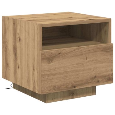 vidaXL Κομοδίνο Artisan Oak 40x39x37cm Επεξεργασμένο Ξύλο 1 τεμ.