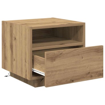vidaXL Κομοδίνο Artisan Oak 40x39x37cm Επεξεργασμένο Ξύλο 1 τεμ.