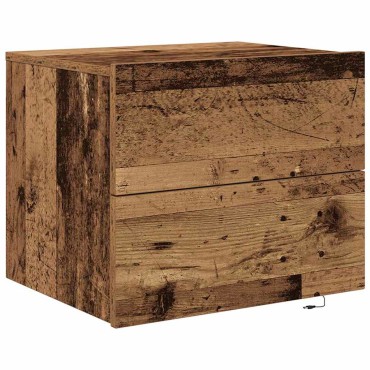 vidaXL Κομοδίνο Παλιό ξύλο 50x39x41cm Επεξεργασμένο Ξύλο 1 τεμ.