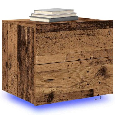vidaXL Κομοδίνο Παλιό ξύλο 50x39x41cm Επεξεργασμένο Ξύλο 1 τεμ.