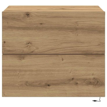 vidaXL Κομοδίνο Artisan Oak 50x39x41cm Επεξεργασμένο Ξύλο 1 τεμ.