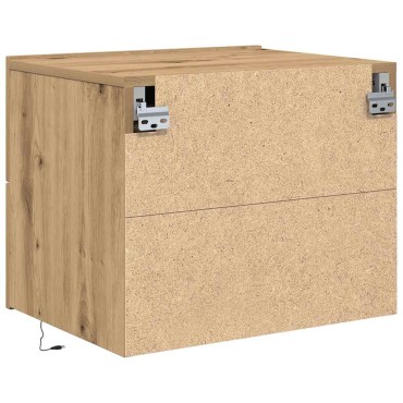 vidaXL Κομοδίνο Artisan Oak 50x39x41cm Επεξεργασμένο Ξύλο 1 τεμ.