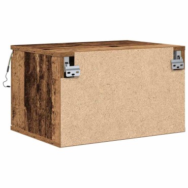 vidaXL Τοίχου κομοδίνο Παλιό ξύλο 50x36x30cm Επεξεργασμένο Ξύλο 1 τεμ.