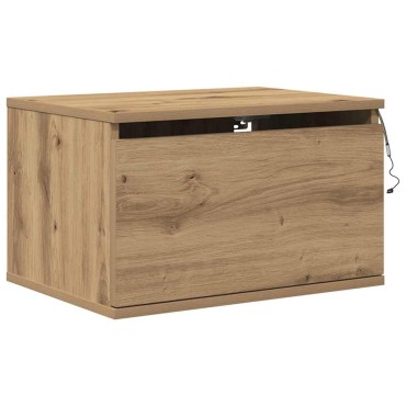 vidaXL Τοίχου κομοδίνο Artisan Oak 50x36x30cm Επεξεργασμένο Ξύλο 1 τεμ.