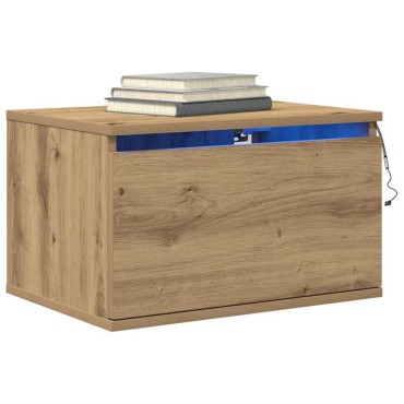 vidaXL Τοίχου κομοδίνο Artisan Oak 50x36x30cm Επεξεργασμένο Ξύλο 1 τεμ.
