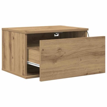vidaXL Τοίχου κομοδίνο Artisan Oak 50x36x30cm Επεξεργασμένο Ξύλο 1 τεμ.