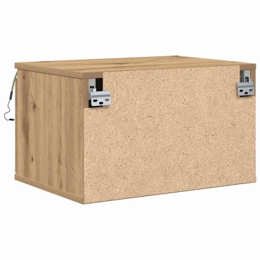 vidaXL Τοίχου κομοδίνο Artisan Oak 50x36x30cm Επεξεργασμένο Ξύλο 1 τεμ.