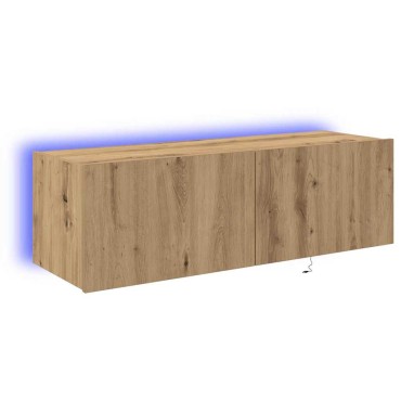 vidaXL Ντουλάπι Τηλεόρασης Τοίχου 100x35x31cm Artisan Oak